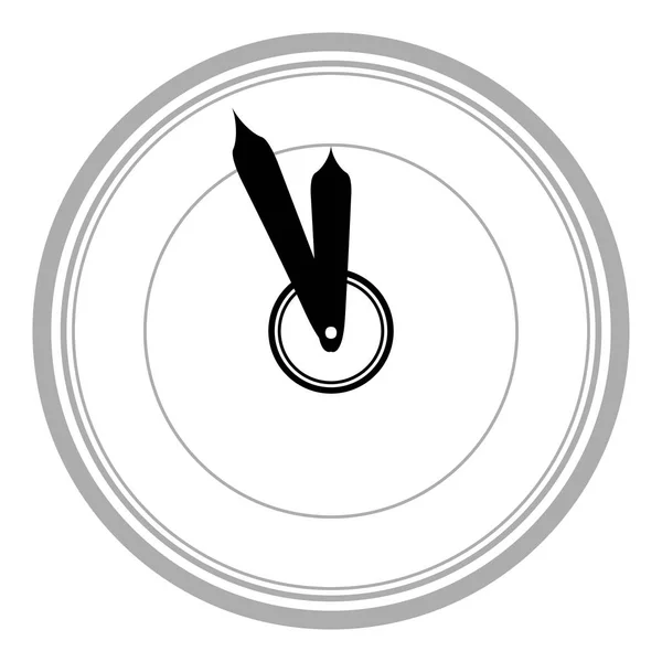 Icône horloge murale — Image vectorielle