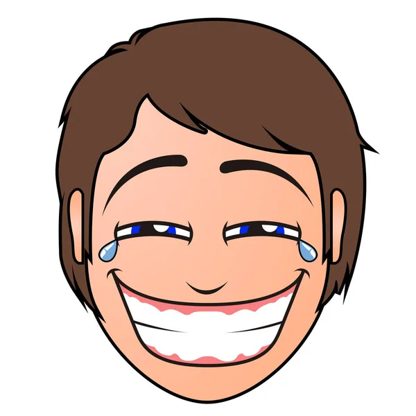 Mutlu adam avatarı — Stok Vektör