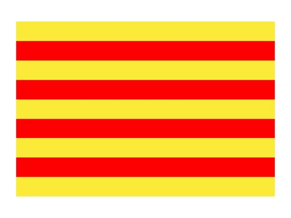 A catalonia zászlaja — Stock Vector