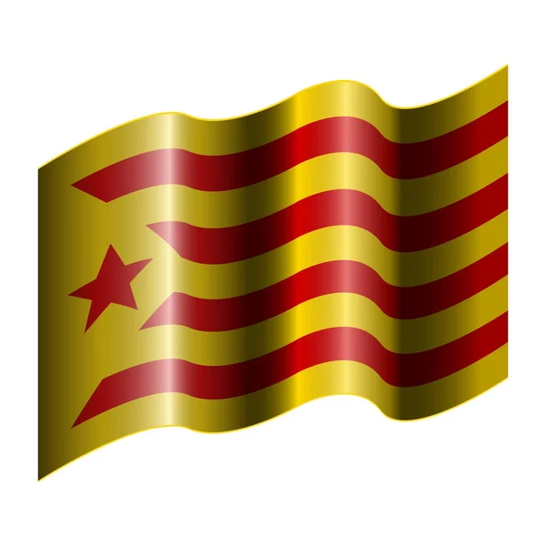 Bandera de Cataluña — Archivo Imágenes Vectoriales