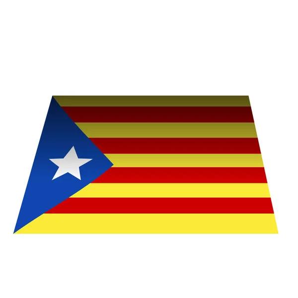 A catalonia zászlaja — Stock Vector