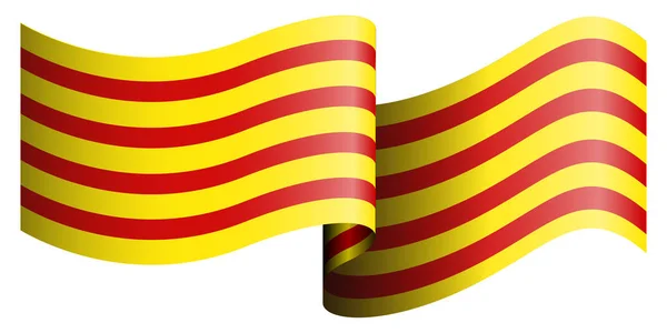 Flaga Katalonii — Wektor stockowy