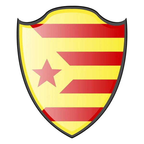 Vlag van Catalonië — Stockvector