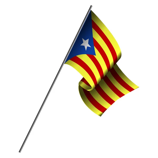 Drapeau de Catalogne — Image vectorielle