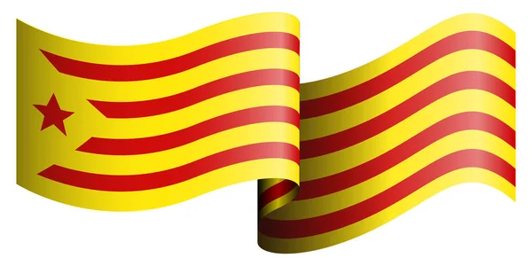 A catalonia zászlaja — Stock Vector