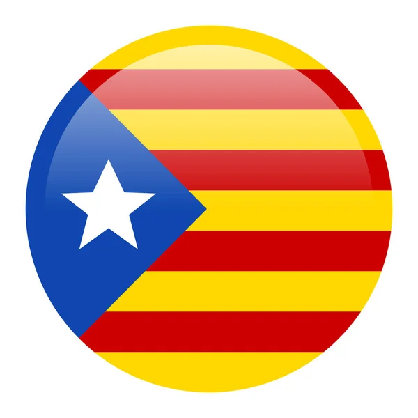 加泰罗尼亚的旗子 — 图库矢量图片