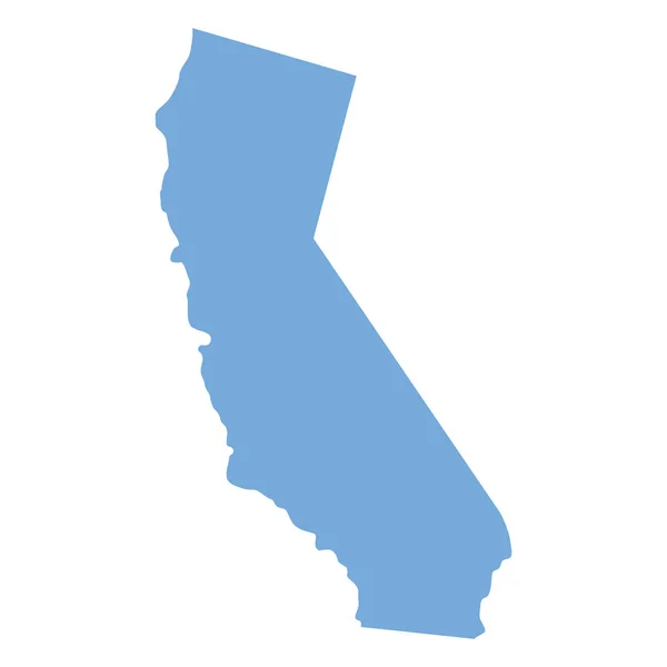 Mapa do estado da Califórnia — Vetor de Stock