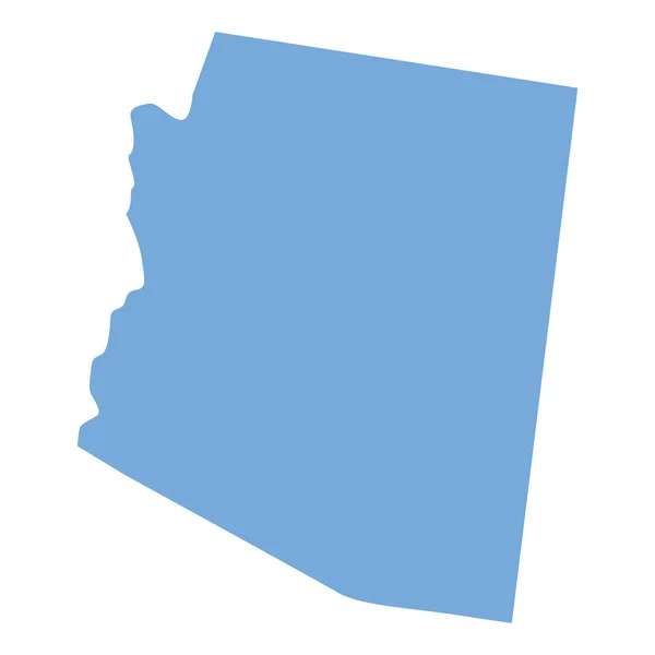 Карта штата Аризона — стоковый вектор