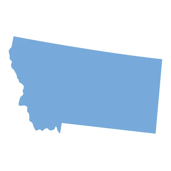 Montana állam térképe — Stock Vector