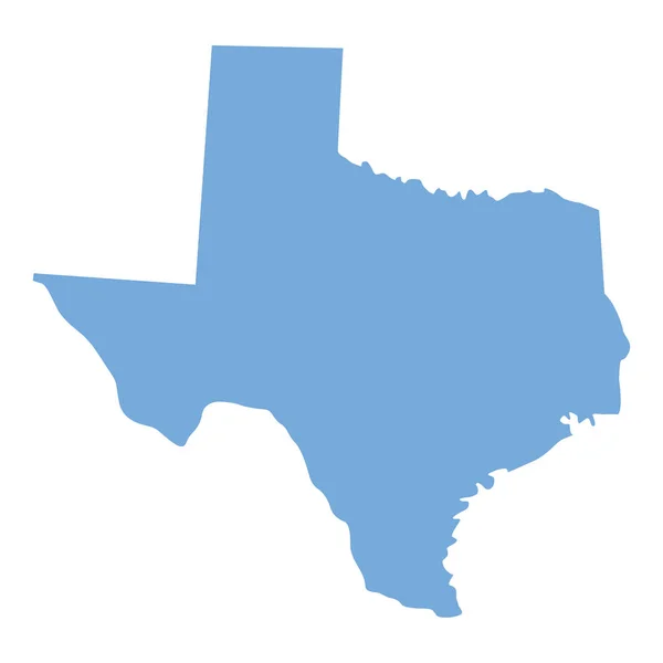 Карта штату Техас — стоковий вектор