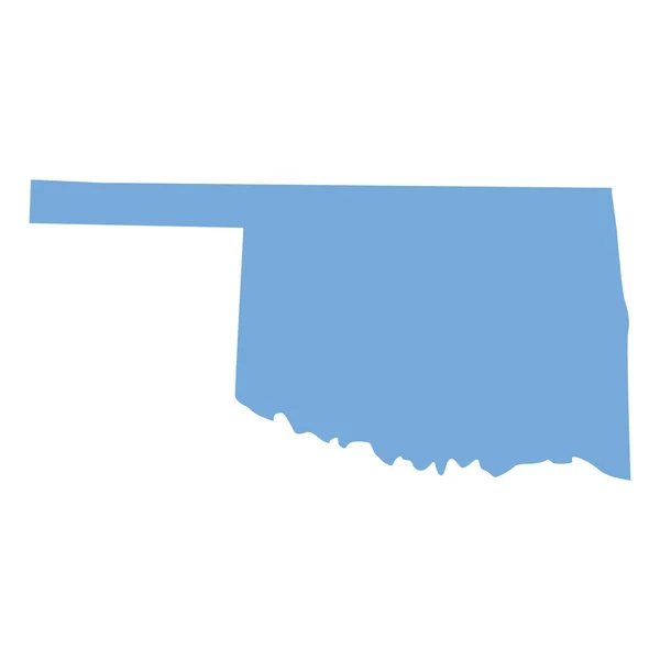 Карта штата Оклахома — стоковый вектор