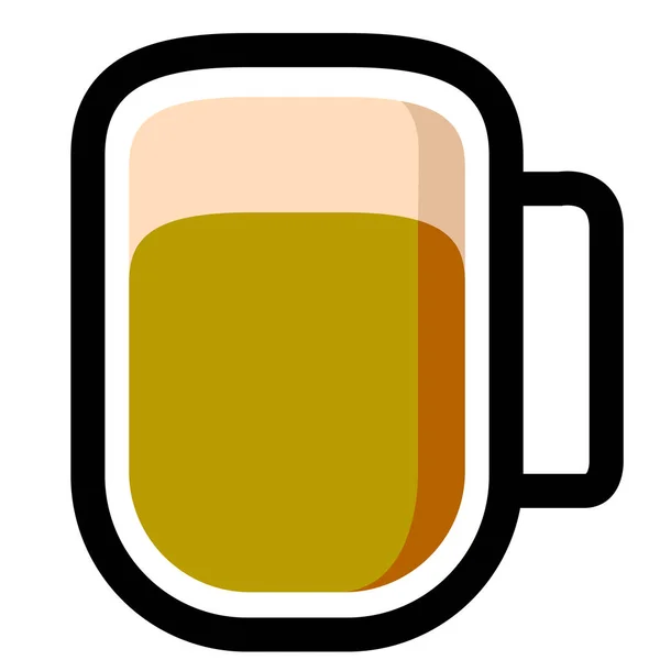 Geïsoleerd bierpictogram — Stockvector