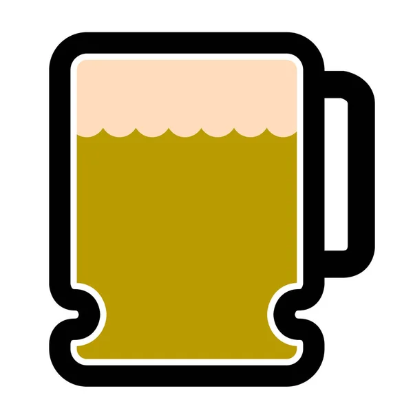 Ícone de cerveja isolado — Vetor de Stock