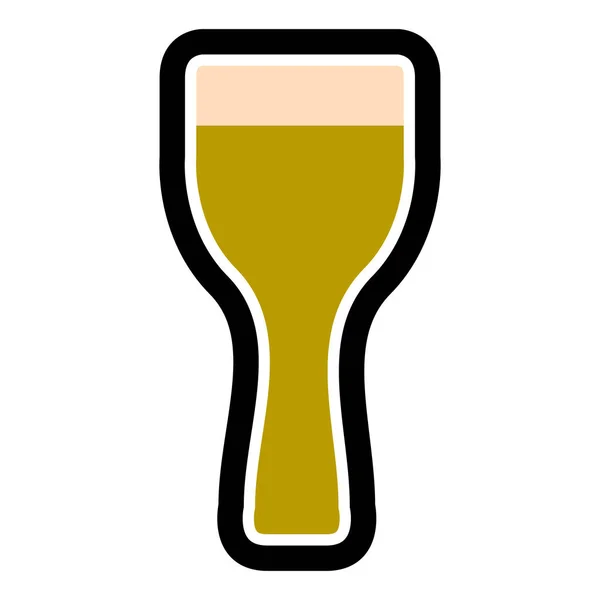 Icône de bière isolée — Image vectorielle