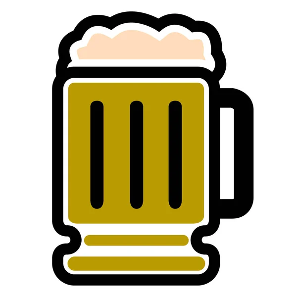 Isolated beer icon — Stock Vector