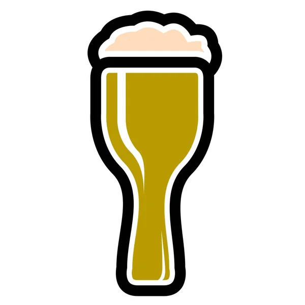 Geïsoleerd bierpictogram — Stockvector