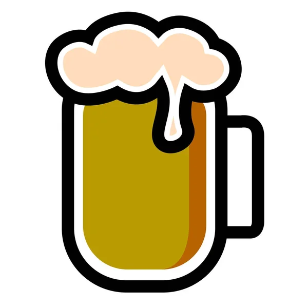 Geïsoleerd bierpictogram — Stockvector