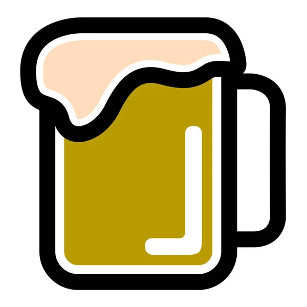 Geïsoleerd bierpictogram — Stockvector