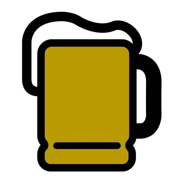 Geïsoleerd bierpictogram — Stockvector