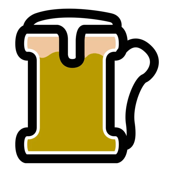 Icono de cerveza aislada — Vector de stock