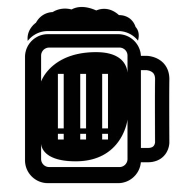 İzole bira ikonu