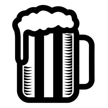 İzole bira ikonu