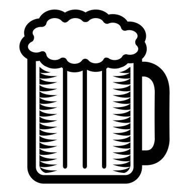 İzole bira ikonu