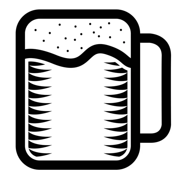 Icona della birra isolata — Vettoriale Stock