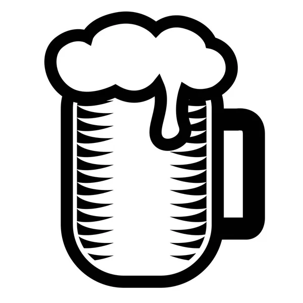 Izolovaná ikona piva — Stockový vektor