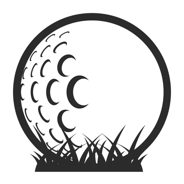 Golf ball icon — Stock Vector