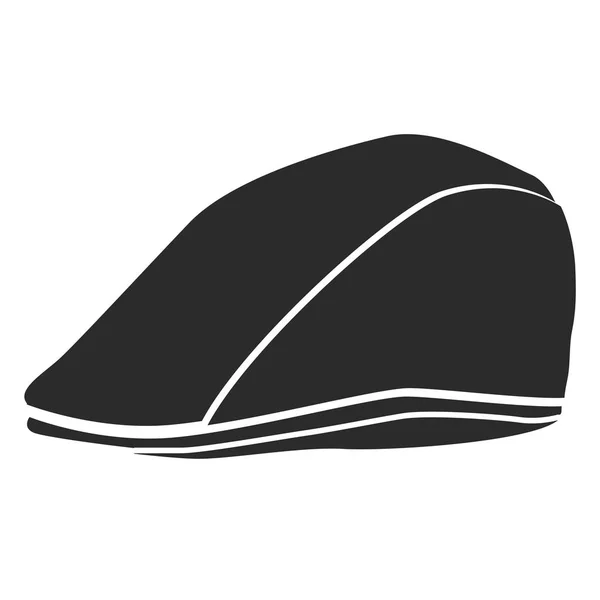 Silueta sombrero de golf — Archivo Imágenes Vectoriales