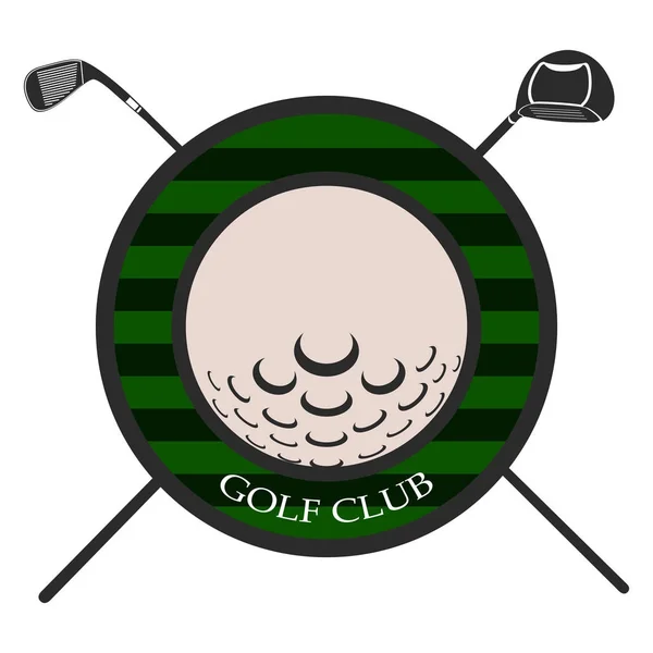 Απομονωμένη γκολφ έμβλημα — Διανυσματικό Αρχείο
