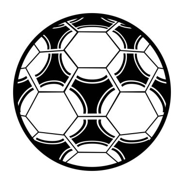 İzole futbol topu simgesini