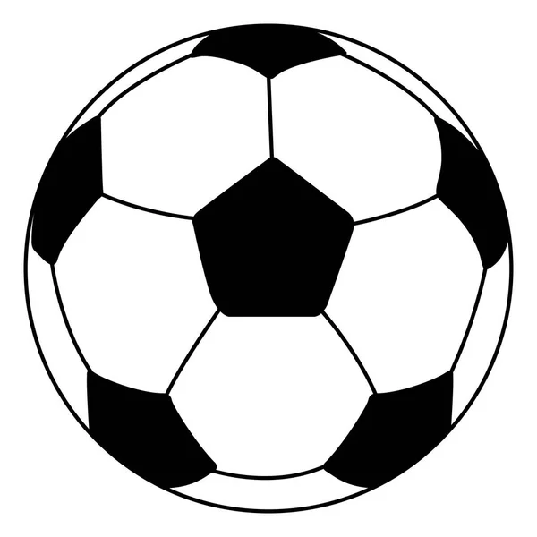 Geïsoleerde Voetbal bal pictogram — Stockvector