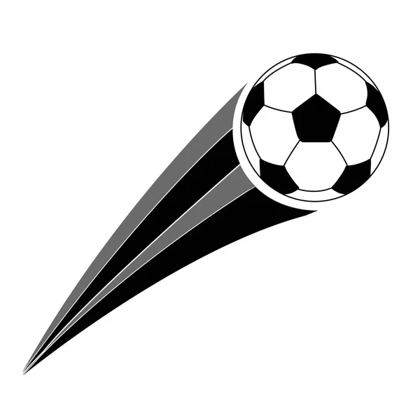 Απομονωμένη ποδόσφαιρο μπάλα εικονίδιο — Διανυσματικό Αρχείο