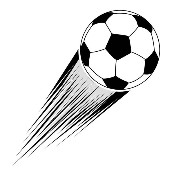 Geïsoleerde Voetbal bal pictogram — Stockvector