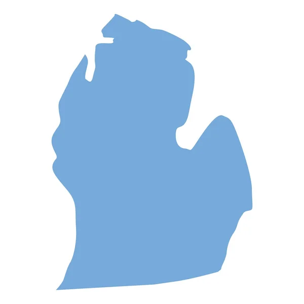 Michigan Mappa di stato — Vettoriale Stock