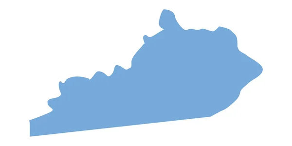 Mapa del estado de Kentucky — Vector de stock