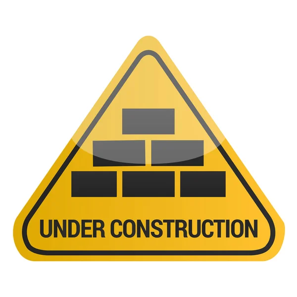 Under construction signal — Stock Vector