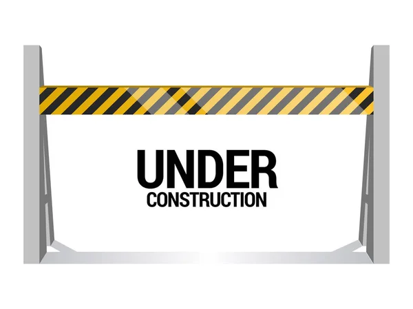 Under construction signal — Stock Vector