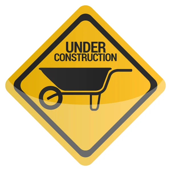 Under construction signal — Stock Vector