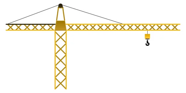 Απομονωμένη κατασκευή γερανός — Διανυσματικό Αρχείο