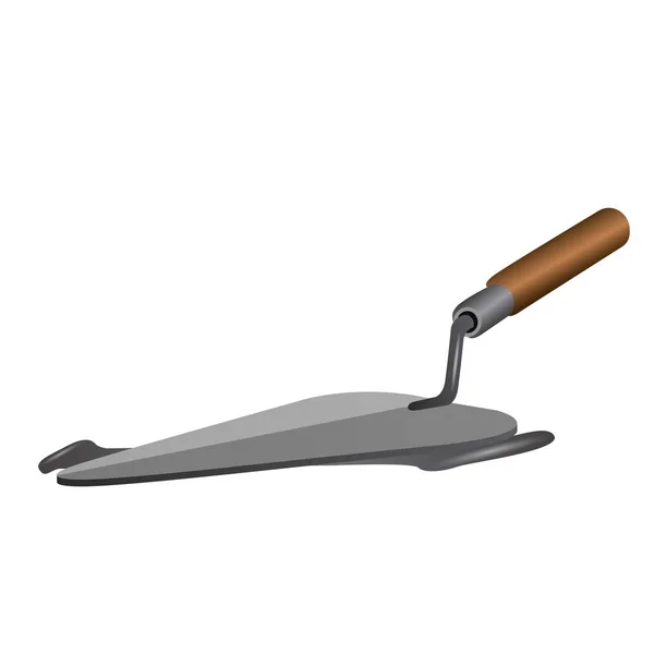 Geïsoleerde mini shovel — Stockvector