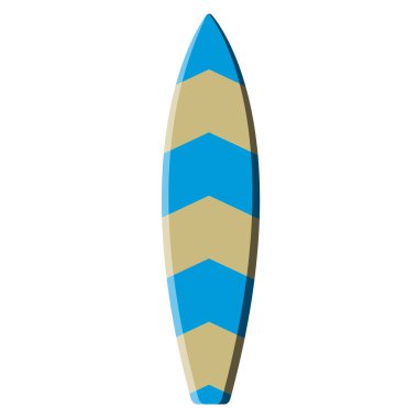 İzole Surfboard illüstrasyon