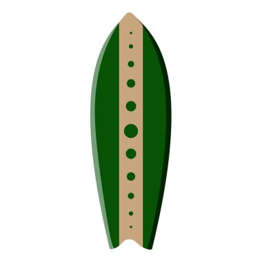 İzole Surfboard illüstrasyon