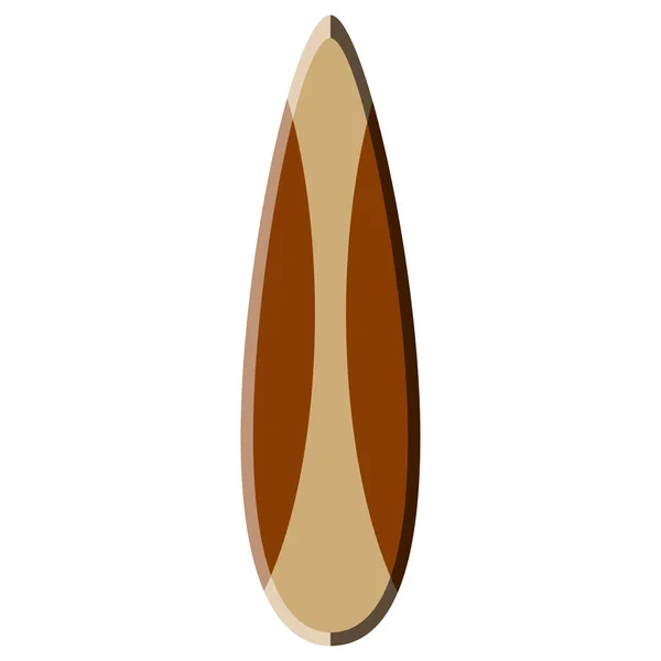 Geïsoleerde Surfboard illustratie — Stockvector