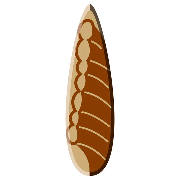 Geïsoleerde Surfboard illustratie — Stockvector