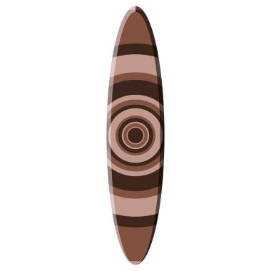 İzole Surfboard illüstrasyon