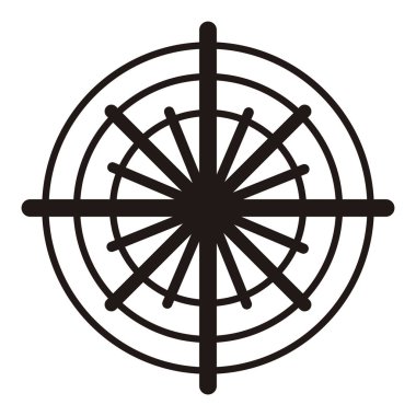 İzole kar tanesi simgesi