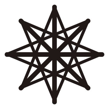 İzole kar tanesi simgesi